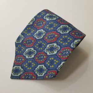 1970s handmade paisley medallion woven tie